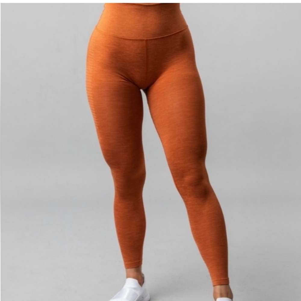 ALPHALETE burnt orange halo leggings M
